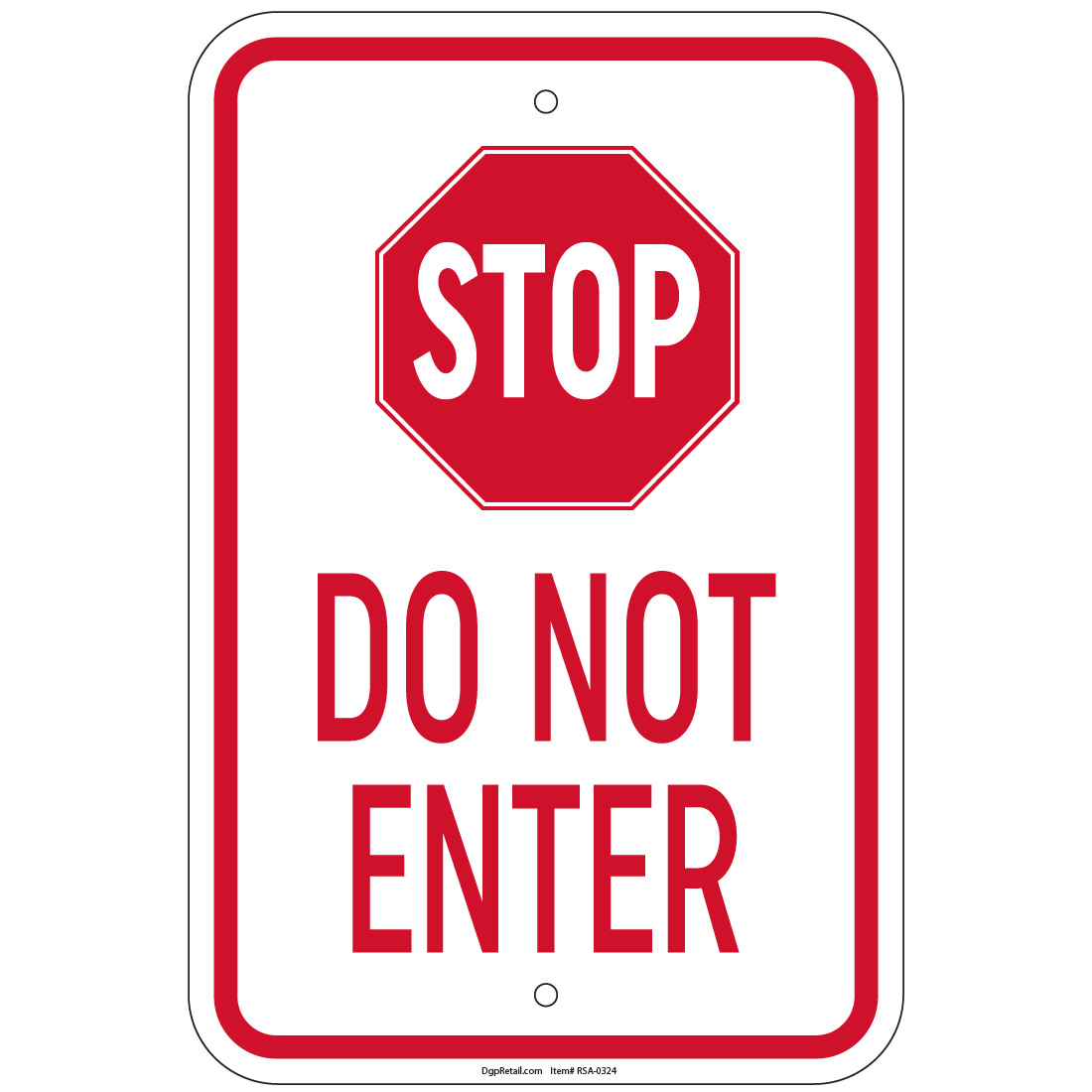 stop-do-not-enter-8-x12-aluminum-signs-retail-store-ebay