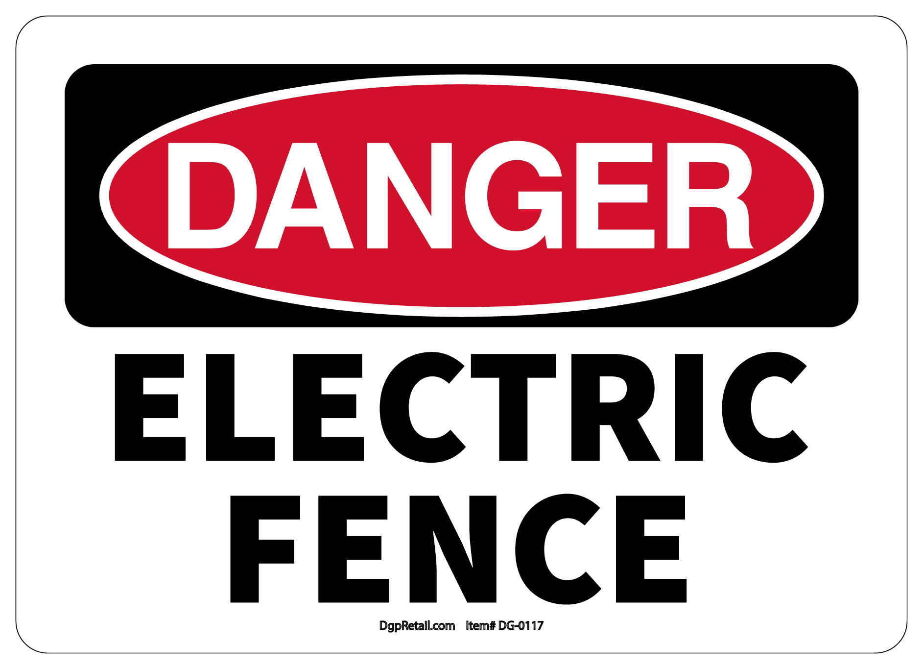 OSHA DANGER SAFETY SIGN ELECTRIC FENCE 742415842560 | eBay