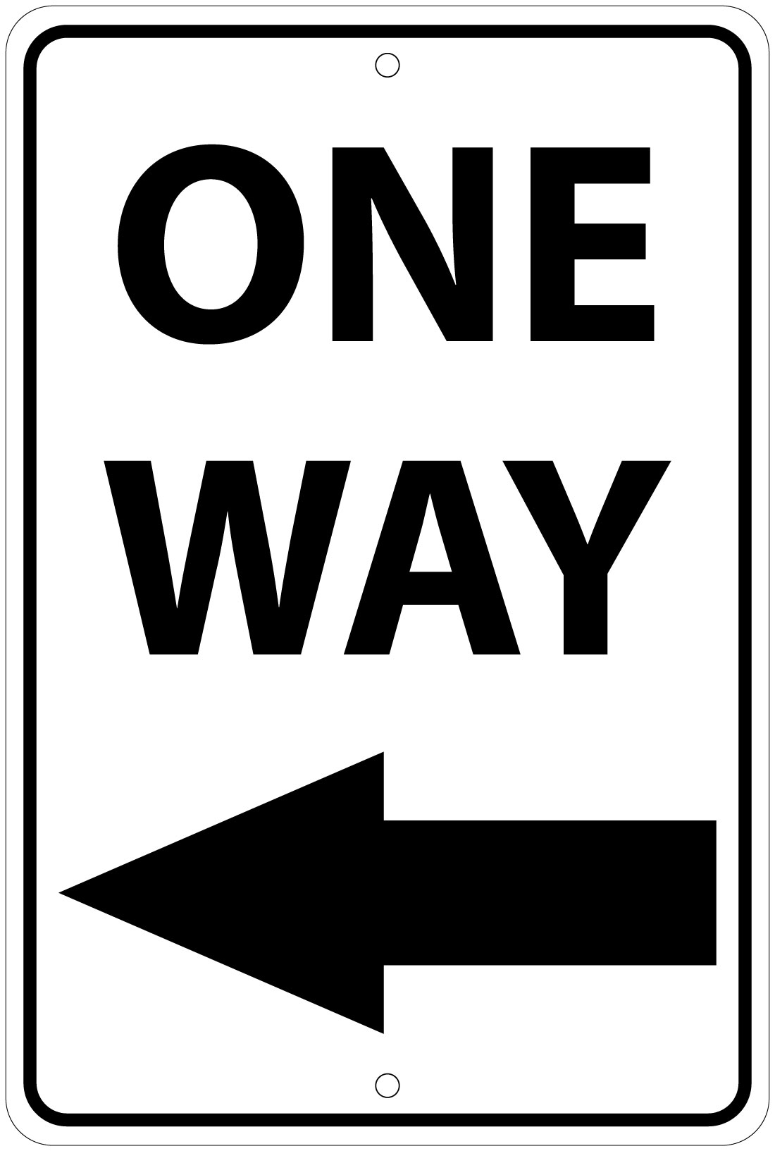 One Way Directional Arrow Notice 8x12 Aluminum Sign Ebay 