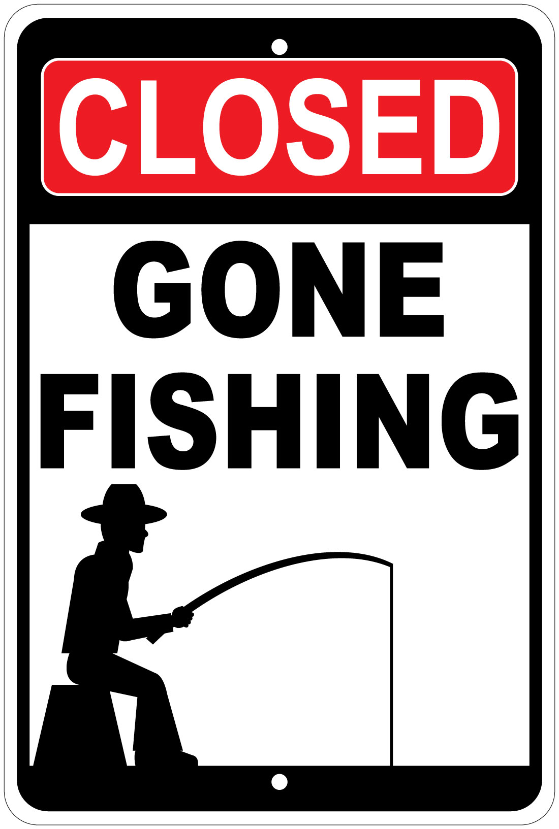Gone Fishing Sign Clip Art