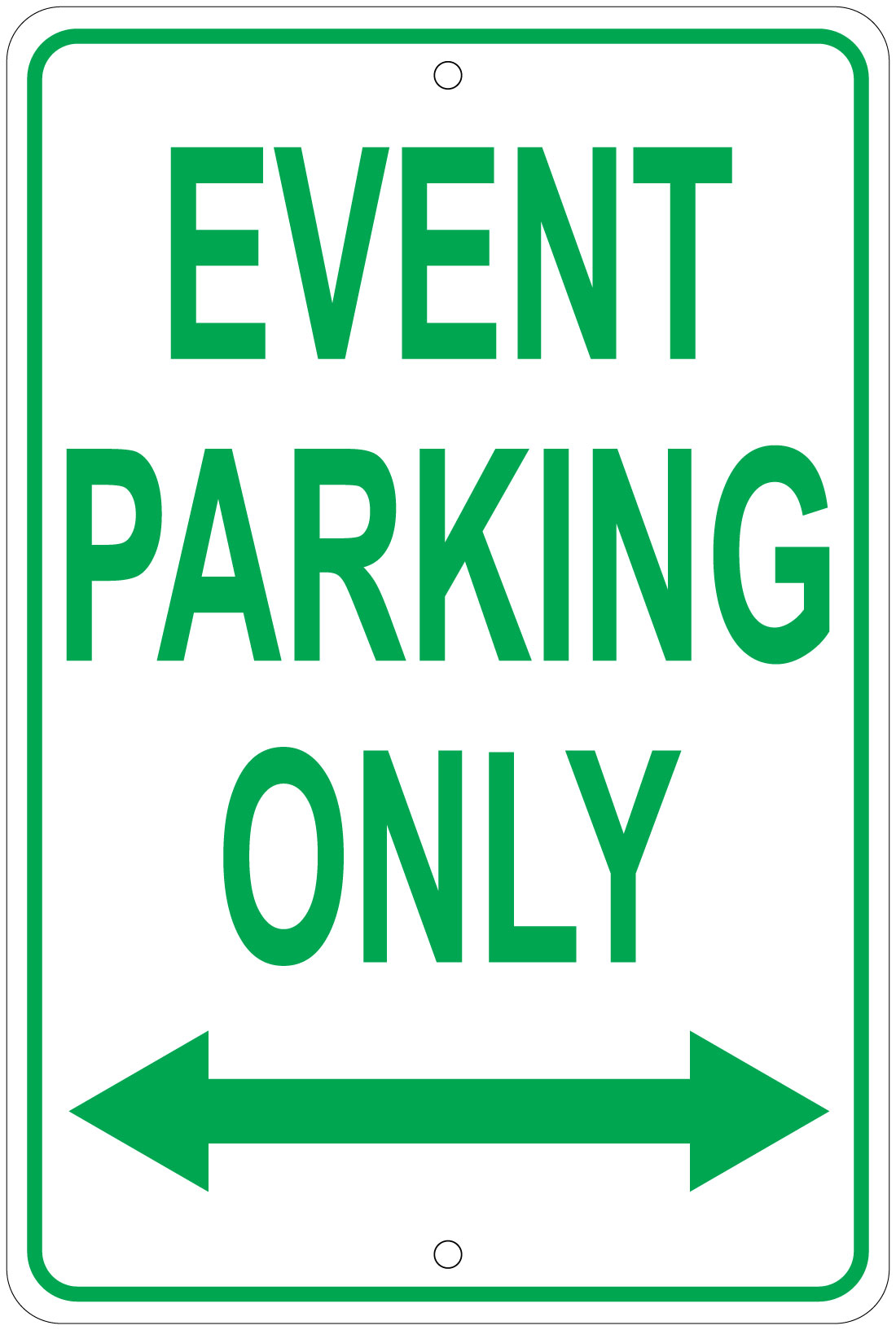 Event Parking Only 8"x12" Aluminum Sign eBay